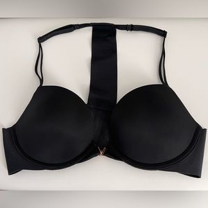 Black racer back front closure bra by Victoria’s Secret